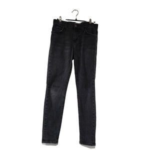 Current/Elliott Womens Size 27 Black Ankle Denim The High Waist Ankle Skinny Leg